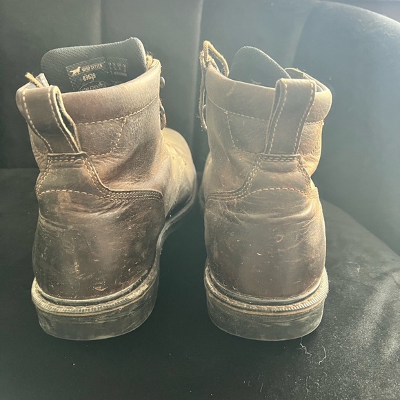 Brown Leather Men's Boots- Steel Toe - Picture 4 of 5